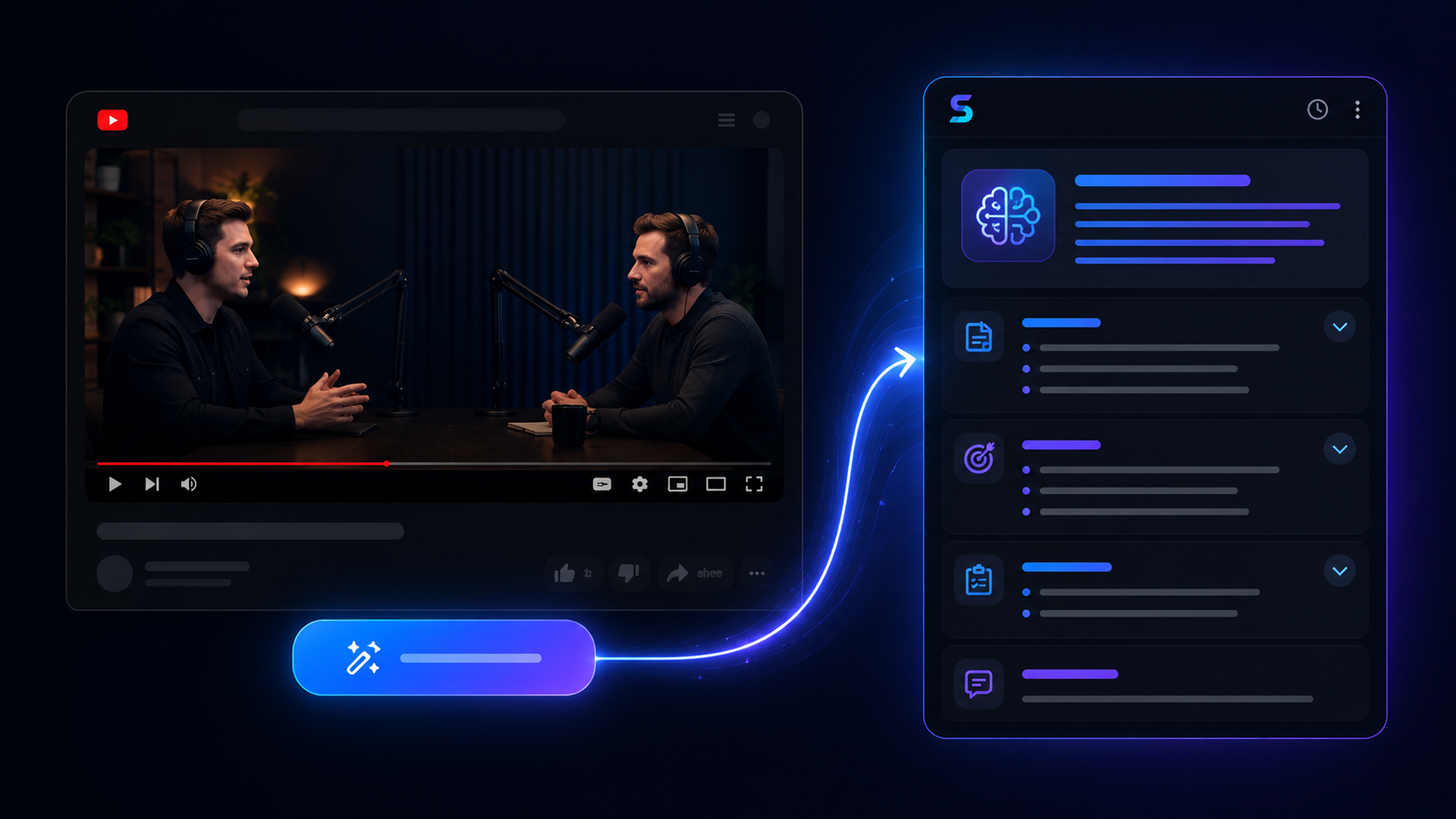 Smart Recap Chrome extension for YouTube summaries